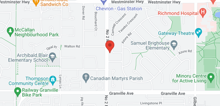 map of 6111 CAMSELL CRESCENT